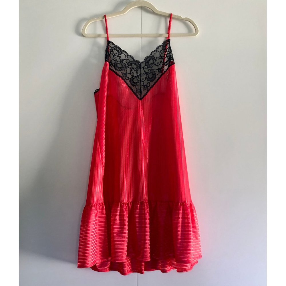 1980s Lingerie Set, Matching Robe and Slip - Picture 8 of 10